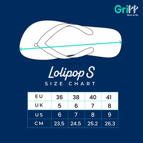 GriPP Sandal Lolipop S Women’s Sandals – Stylish, Comfortable Rubber Footwear for Active Lifestyles (Model D)