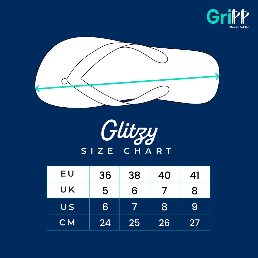 GriPP Glitzy - Stylish, Lightweight & Durable Sandal for Women (Model D)