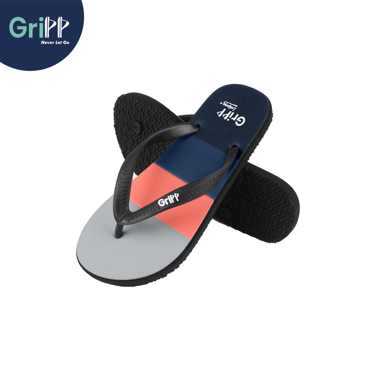GriPP Lolipop M Men’s Sandals – Comfortable Rubber Footwear for Active Men (Model D)